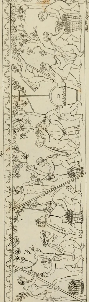 An illustration from Mythologische Gallerie; eine Sammlung von mehr als 750 antiken Denkmälern, Statuen, geschnittenen Steinen, Münzen und Gemälden, auf den 191 Original-Kupferblättern der französischen Ausg, 1848, leaf 182