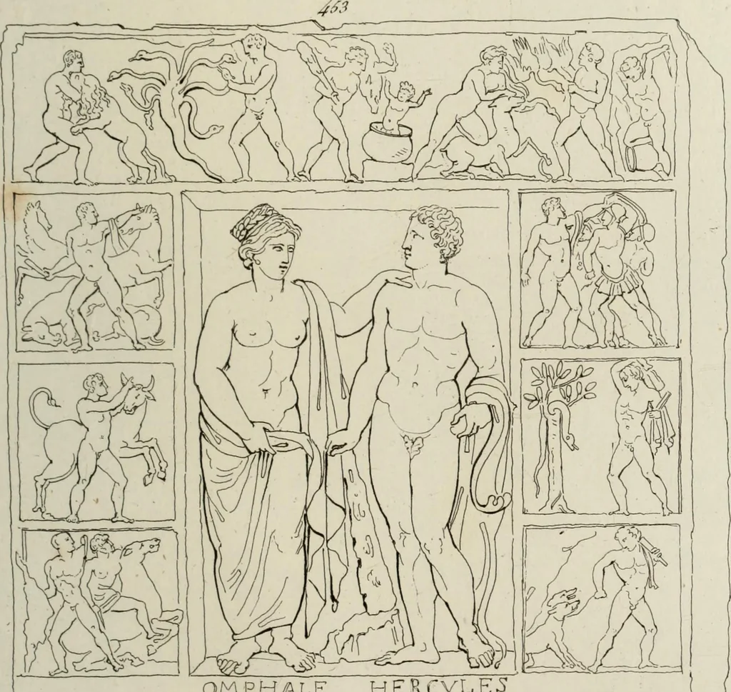 An illustration from Mythologische Gallerie; eine Sammlung von mehr als 750 antiken Denkmälern, Statuen, geschnittenen Steinen, Münzen und Gemälden, auf den 191 Original-Kupferblättern der französischen Ausg, 1848, leaf 246