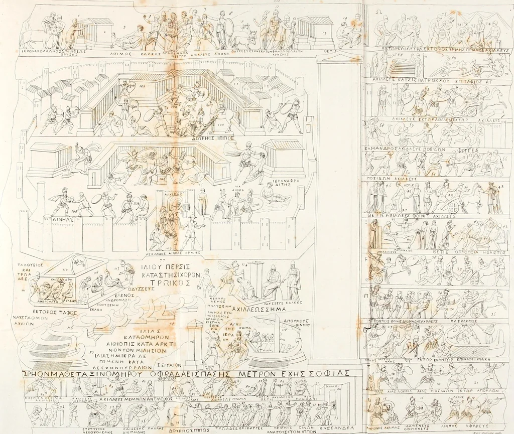 An illustration from Mythologische Gallerie; eine Sammlung von mehr als 750 antiken Denkmälern, Statuen, geschnittenen Steinen, Münzen und Gemälden, auf den 191 Original-Kupferblättern der französischen Ausg, 1848, leaf 318