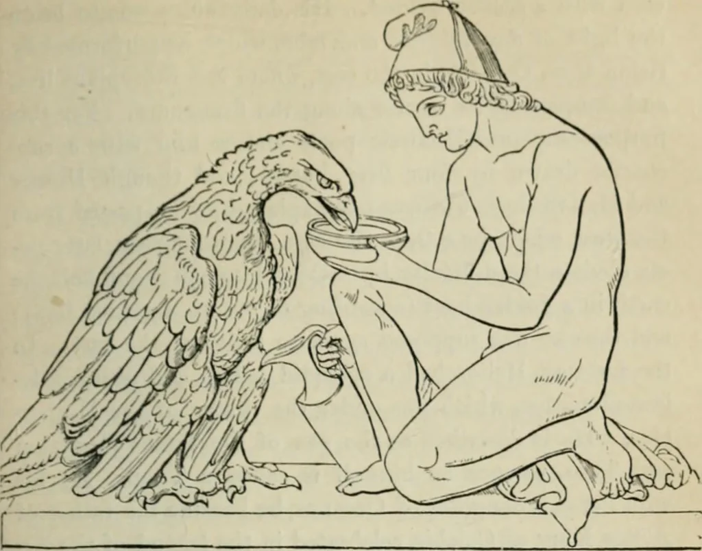 An illustration from The mythology of Greece and Rome : with special reference to its use in art, 1894, leaf 108