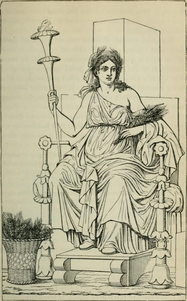 An illustration from The mythology of Greece and Rome : with special reference to its use in art, 1894, leaf 168