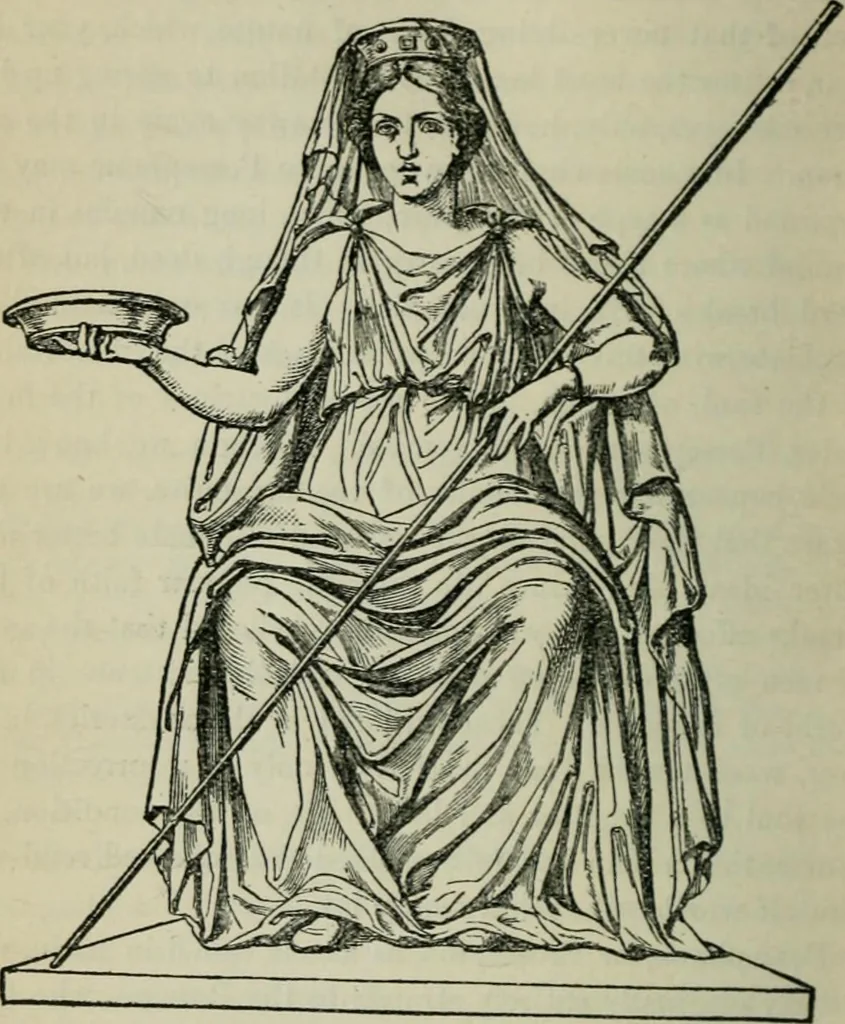An illustration from The mythology of Greece and Rome : with special reference to its use in art, 1894, leaf 171