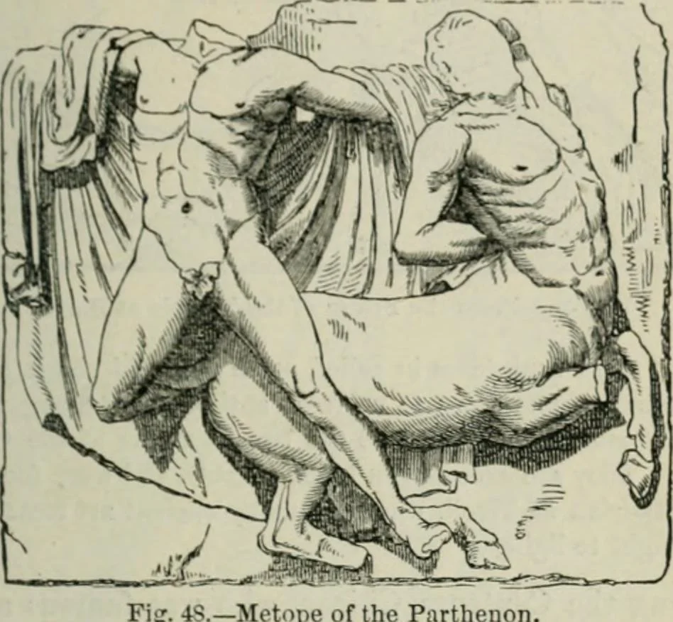 An illustration from The mythology of Greece and Rome : with special reference to its use in art, 1894, leaf 196