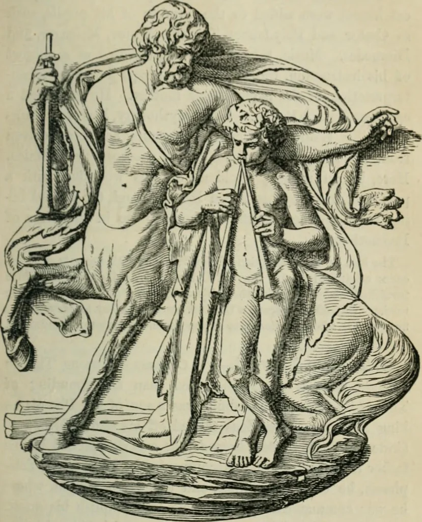 An illustration from The mythology of Greece and Rome : with special reference to its use in art, 1894, leaf 198
