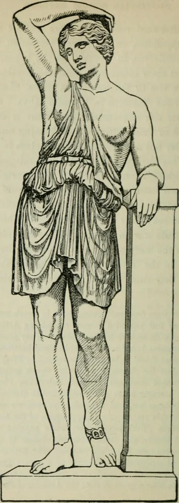 An illustration from The mythology of Greece and Rome : with special reference to its use in art, 1894, leaf 215