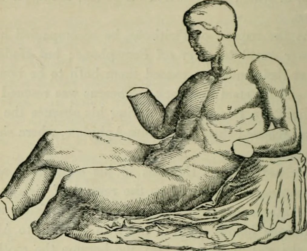 An illustration from The mythology of Greece and Rome : with special reference to its use in art, 1894, leaf 261