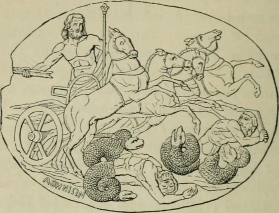 An illustration from The mythology of Greece and Rome : with special reference to its use in art, 1894, leaf 29