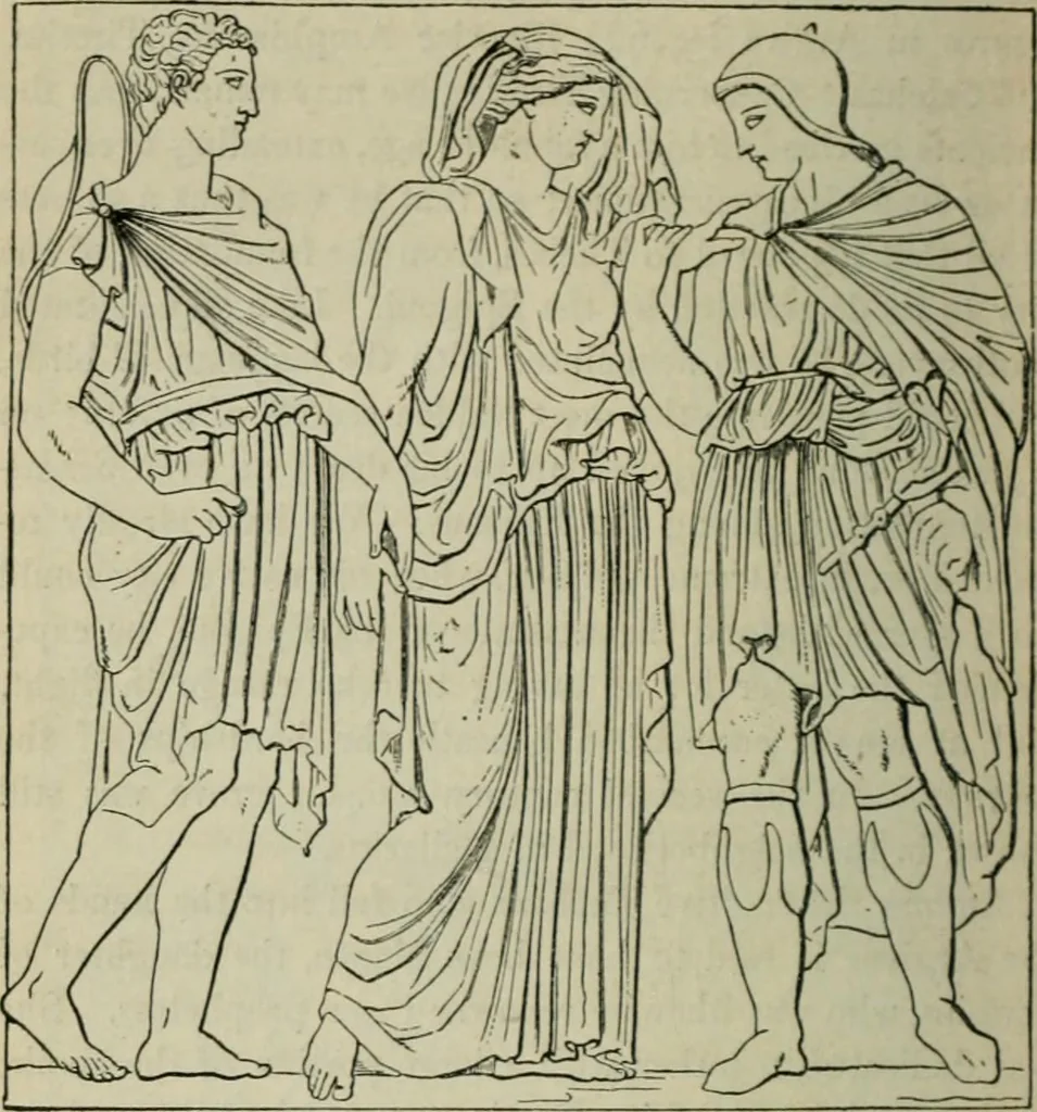 An illustration from The mythology of Greece and Rome : with special reference to its use in art, 1894, leaf 303