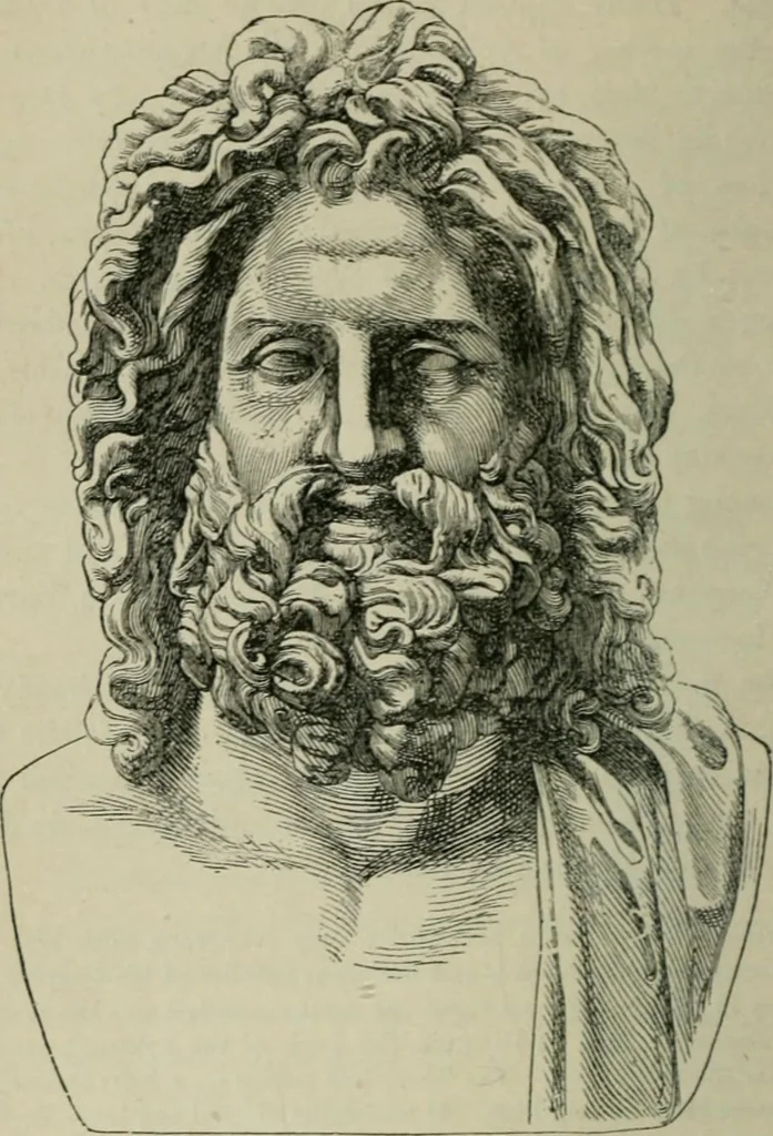 An illustration from The mythology of Greece and Rome : with special reference to its use in art, 1894, leaf 35