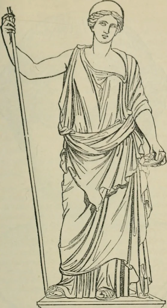 An illustration from The mythology of Greece and Rome : with special reference to its use in art, 1894, leaf 40