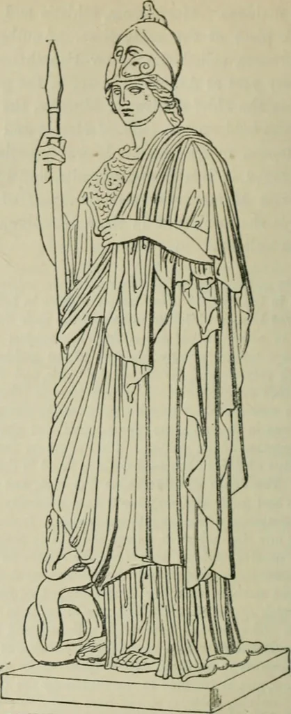 An illustration from The mythology of Greece and Rome : with special reference to its use in art, 1894, leaf 47