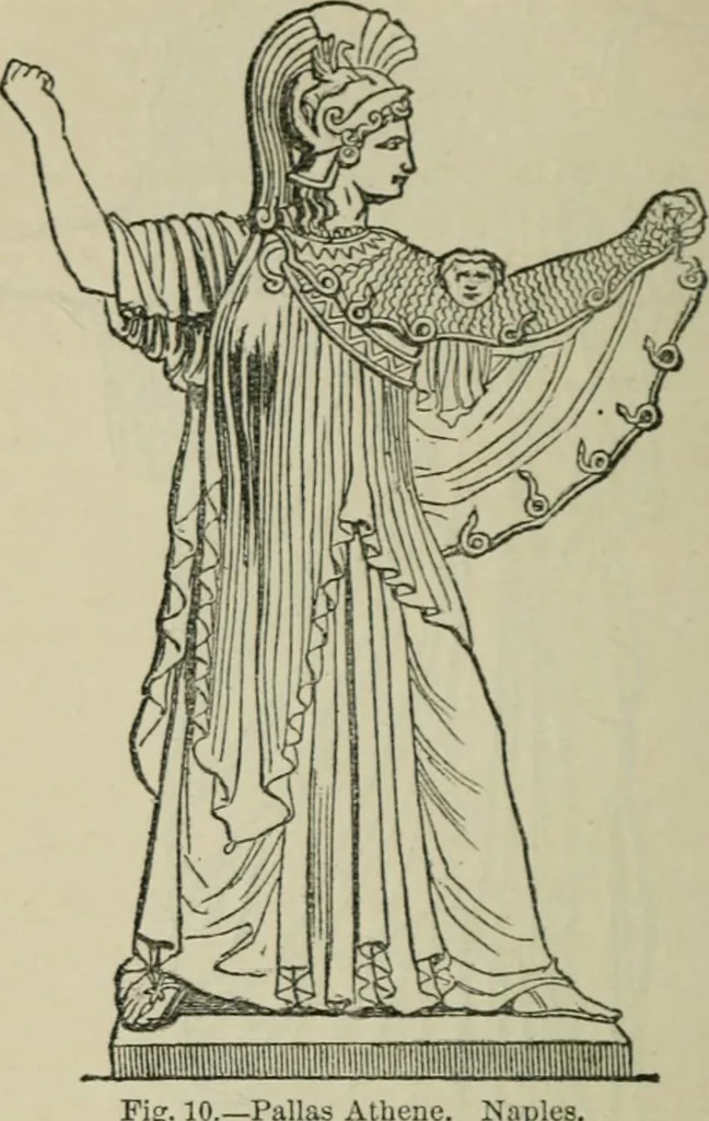 An illustration from The mythology of Greece and Rome : with special reference to its use in art, 1894, leaf 49