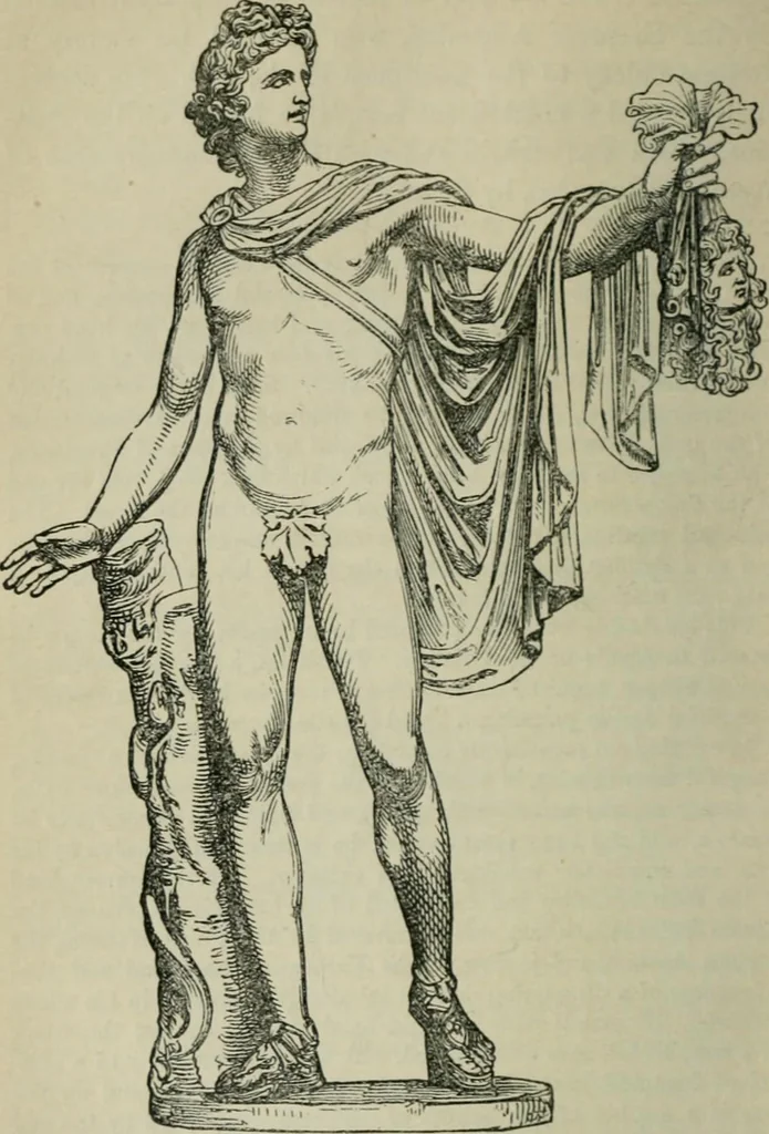 An illustration from The mythology of Greece and Rome : with special reference to its use in art, 1894, leaf 55