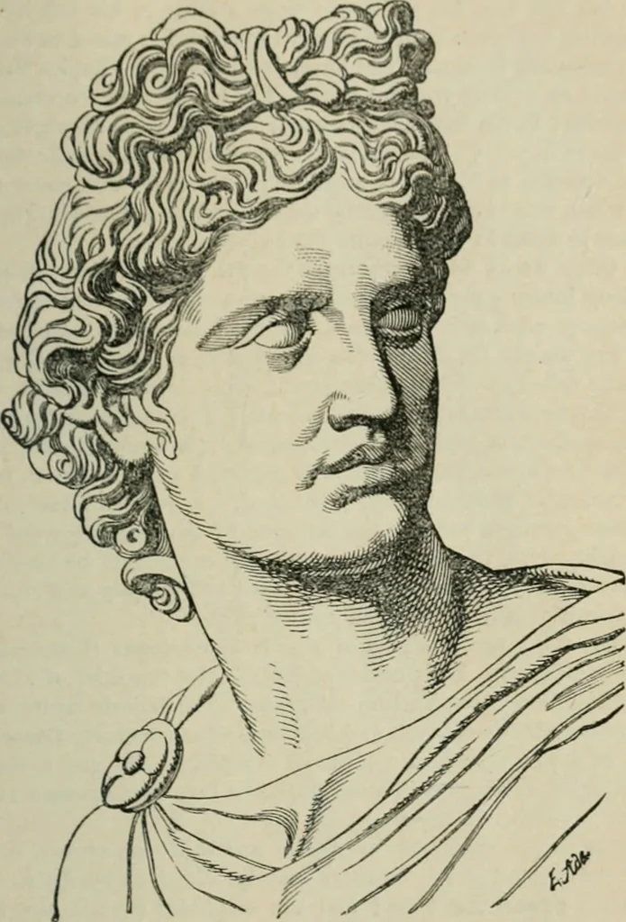 An illustration from The mythology of Greece and Rome : with special reference to its use in art, 1894, leaf 56