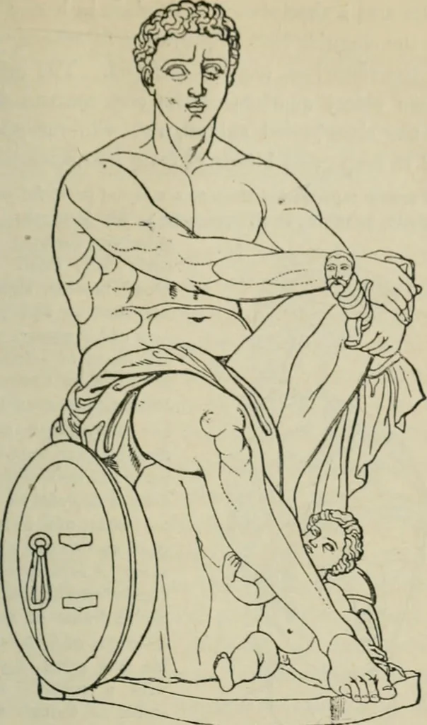 An illustration from The mythology of Greece and Rome : with special reference to its use in art, 1894, leaf 66