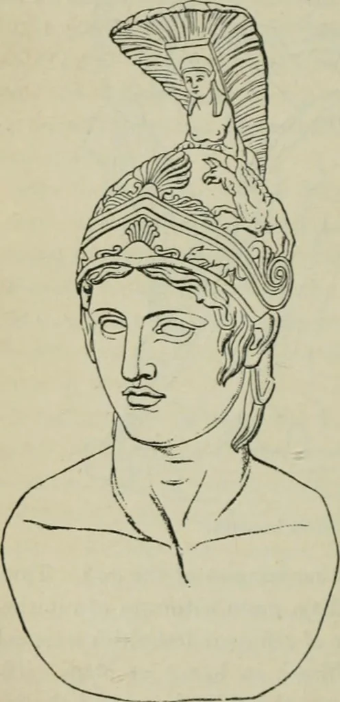 An illustration from The mythology of Greece and Rome : with special reference to its use in art, 1894, leaf 67