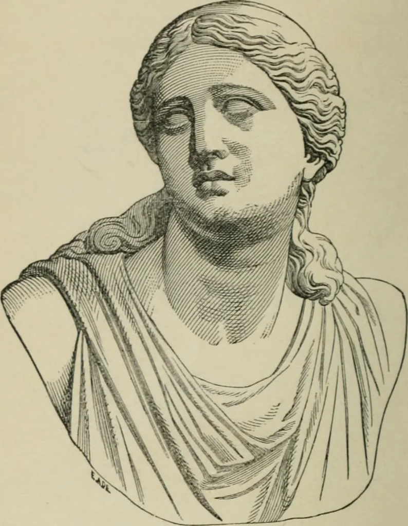 An illustration from The mythology of Greece and Rome : with special reference to its use in art, 1894, leaf 7
