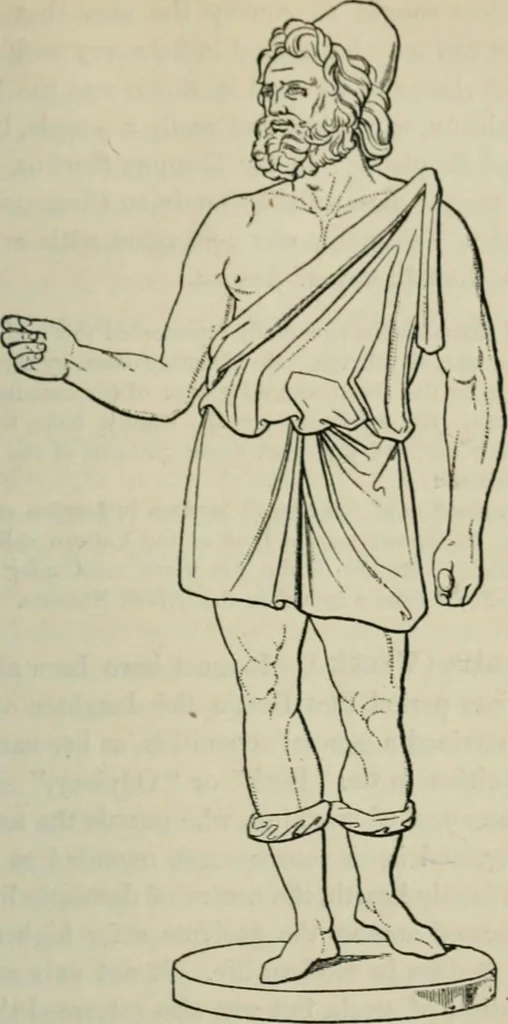 An illustration from The mythology of Greece and Rome : with special reference to its use in art, 1894, leaf 84