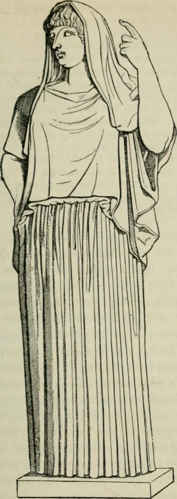 An illustration from The mythology of Greece and Rome : with special reference to its use in art, 1894, leaf 88