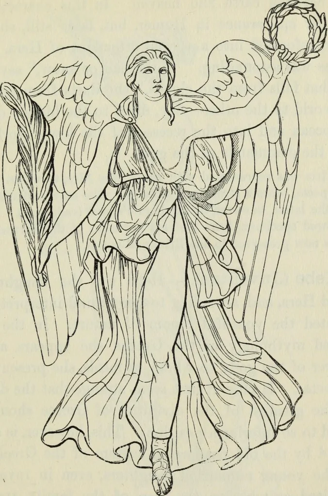 An illustration from The mythology of Greece and Rome : with special references to its use in art, 1900, leaf 104