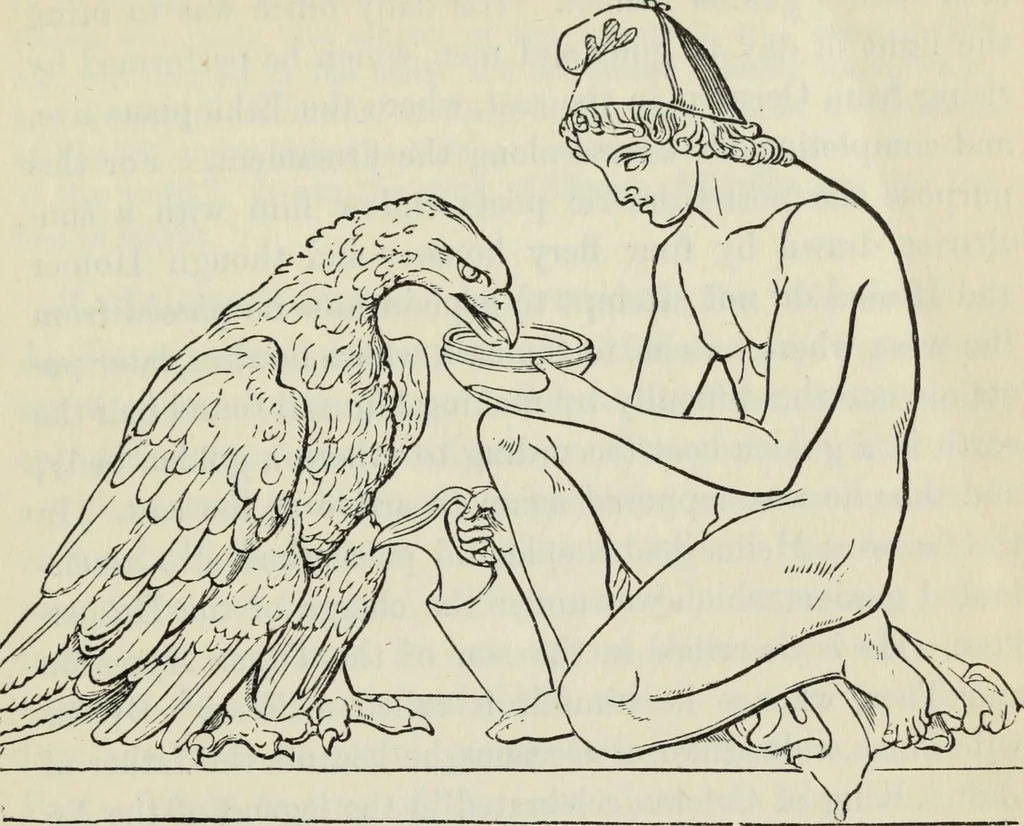 An illustration from The mythology of Greece and Rome : with special references to its use in art, 1900, leaf 108