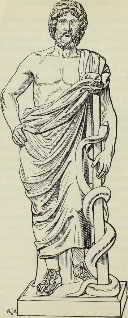 An illustration from The mythology of Greece and Rome : with special references to its use in art, 1900, leaf 115