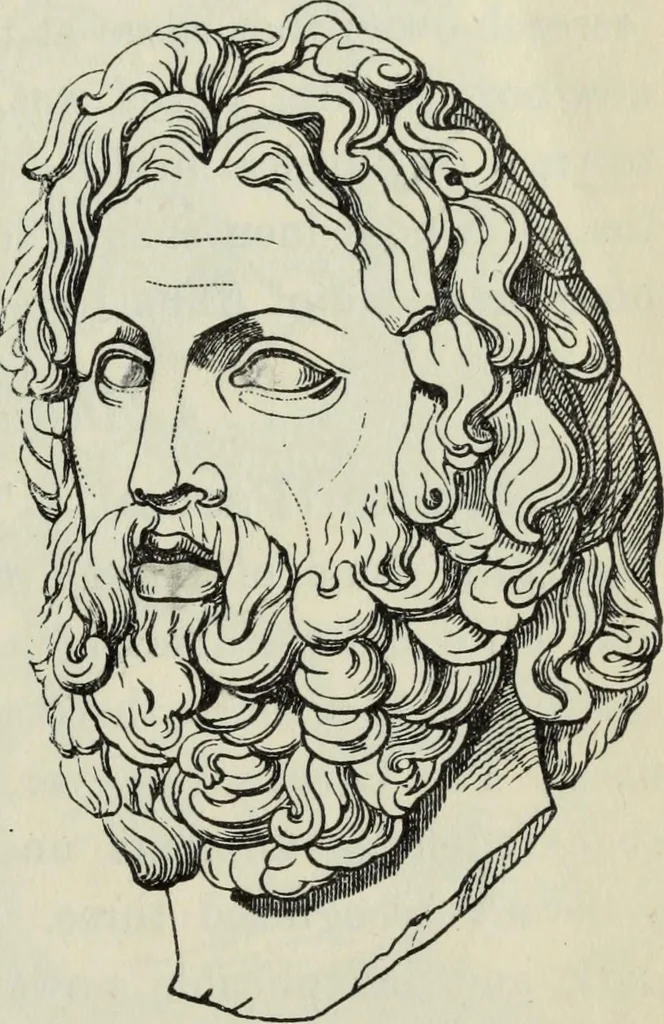 An illustration from The mythology of Greece and Rome : with special references to its use in art, 1900, leaf 116