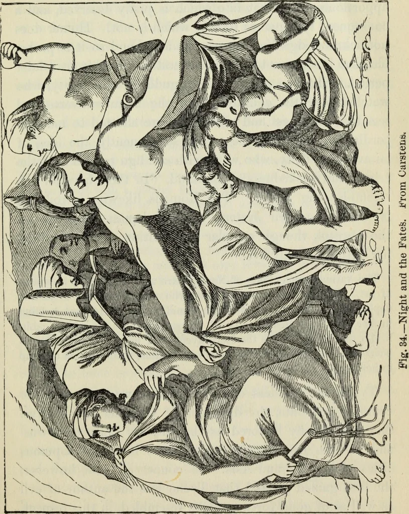 An illustration from The mythology of Greece and Rome : with special references to its use in art, 1900, leaf 118