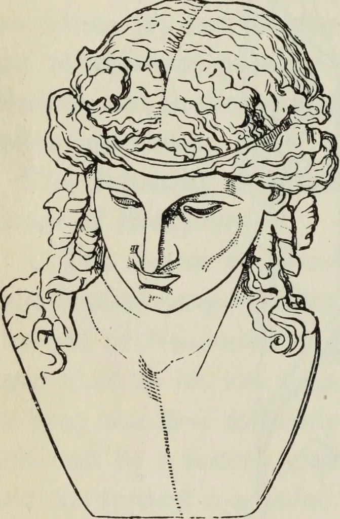 An illustration from The mythology of Greece and Rome : with special references to its use in art, 1900, leaf 143
