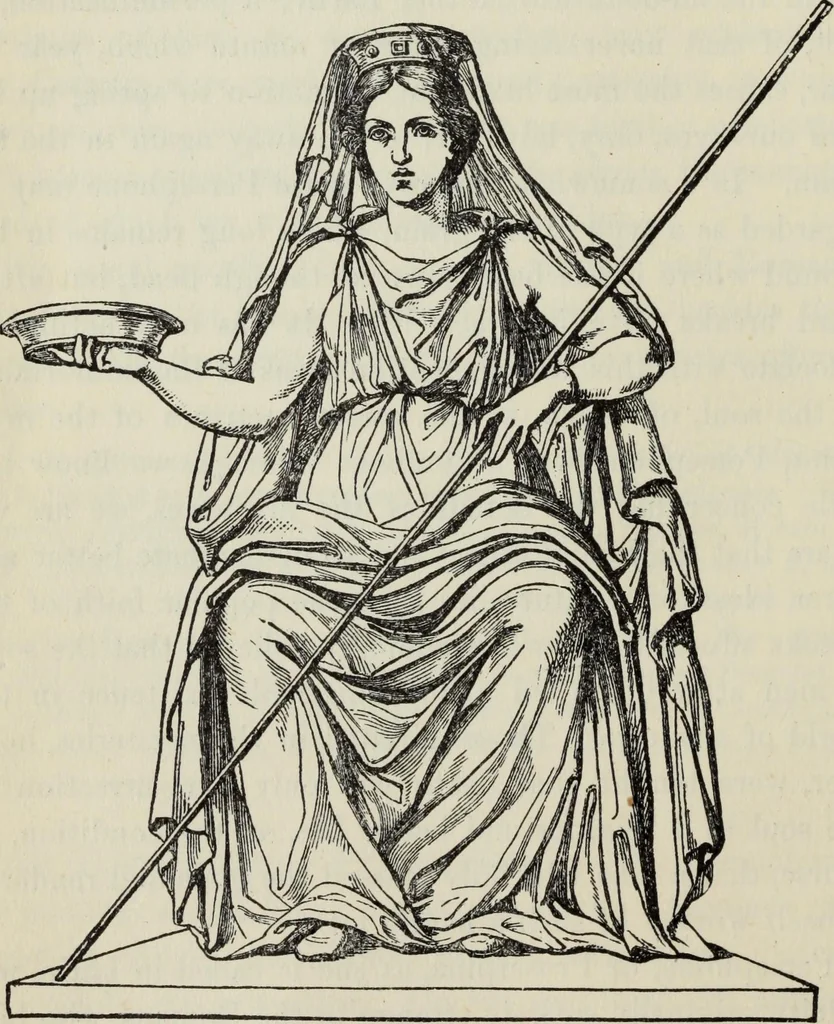 An illustration from The mythology of Greece and Rome : with special references to its use in art, 1900, leaf 171