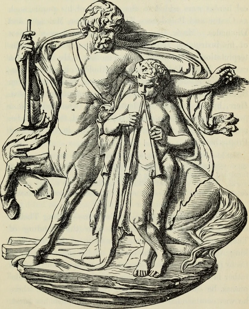 An illustration from The mythology of Greece and Rome : with special references to its use in art, 1900, leaf 198