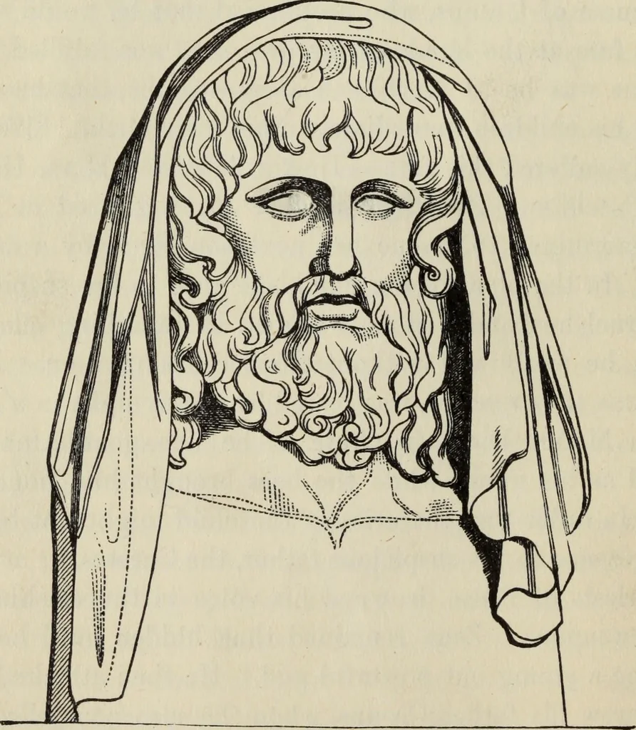 An illustration from The mythology of Greece and Rome : with special references to its use in art, 1900, leaf 27