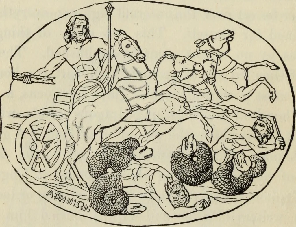 An illustration from The mythology of Greece and Rome : with special references to its use in art, 1900, leaf 29