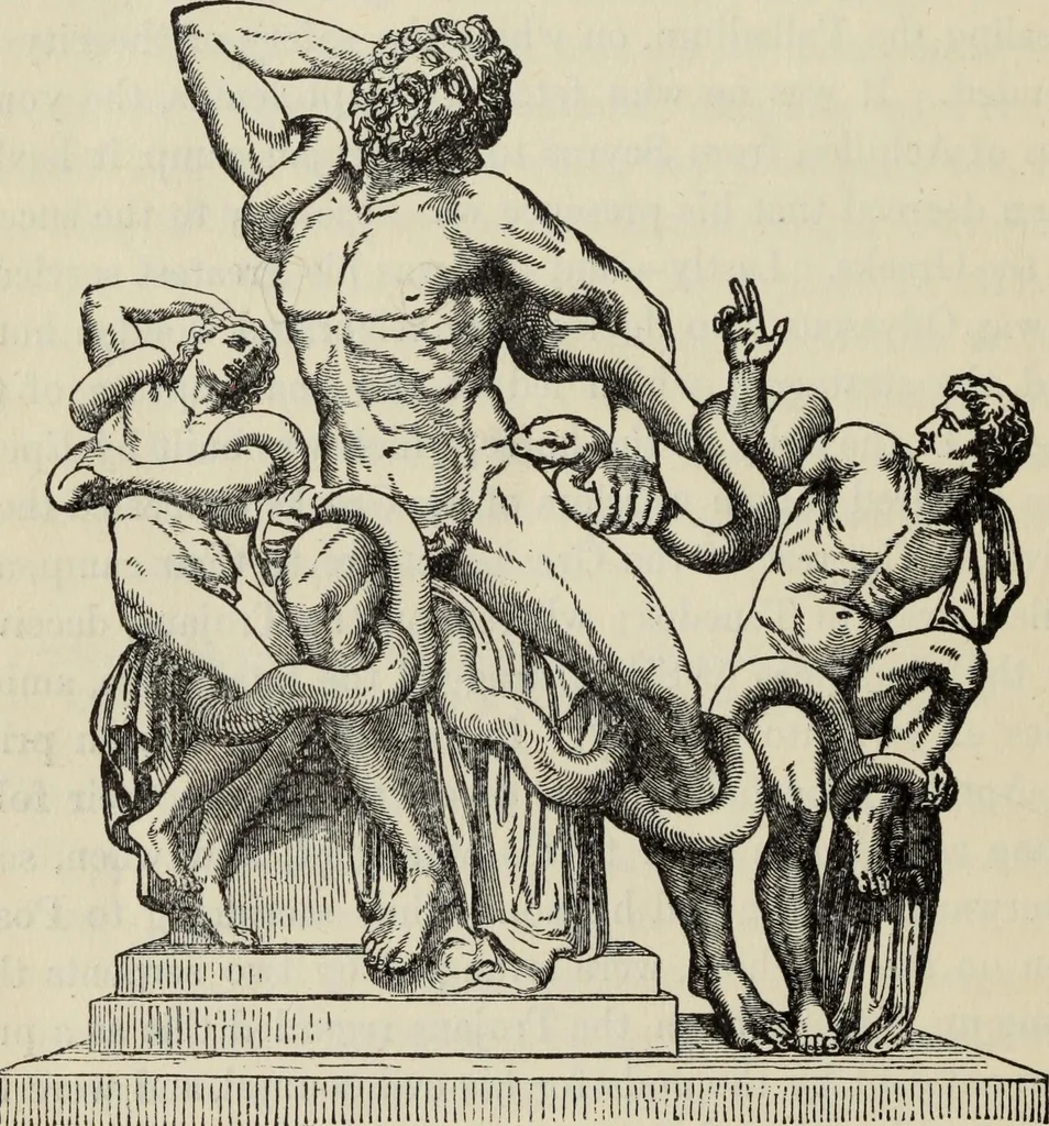 An illustration from The mythology of Greece and Rome : with special references to its use in art, 1900, leaf 295