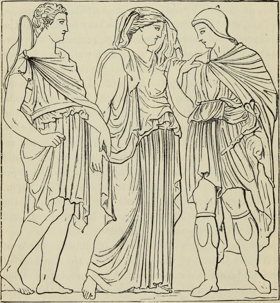 An illustration from The mythology of Greece and Rome : with special references to its use in art, 1900, leaf 303