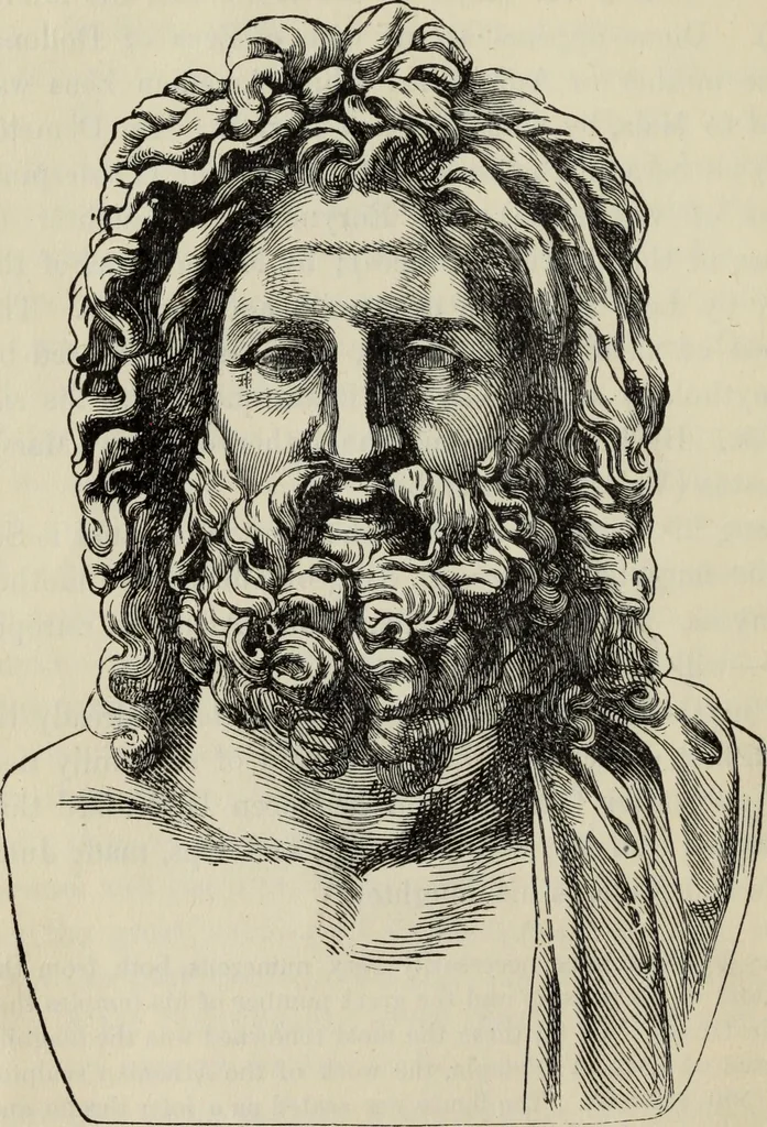 An illustration from The mythology of Greece and Rome : with special references to its use in art, 1900, leaf 35