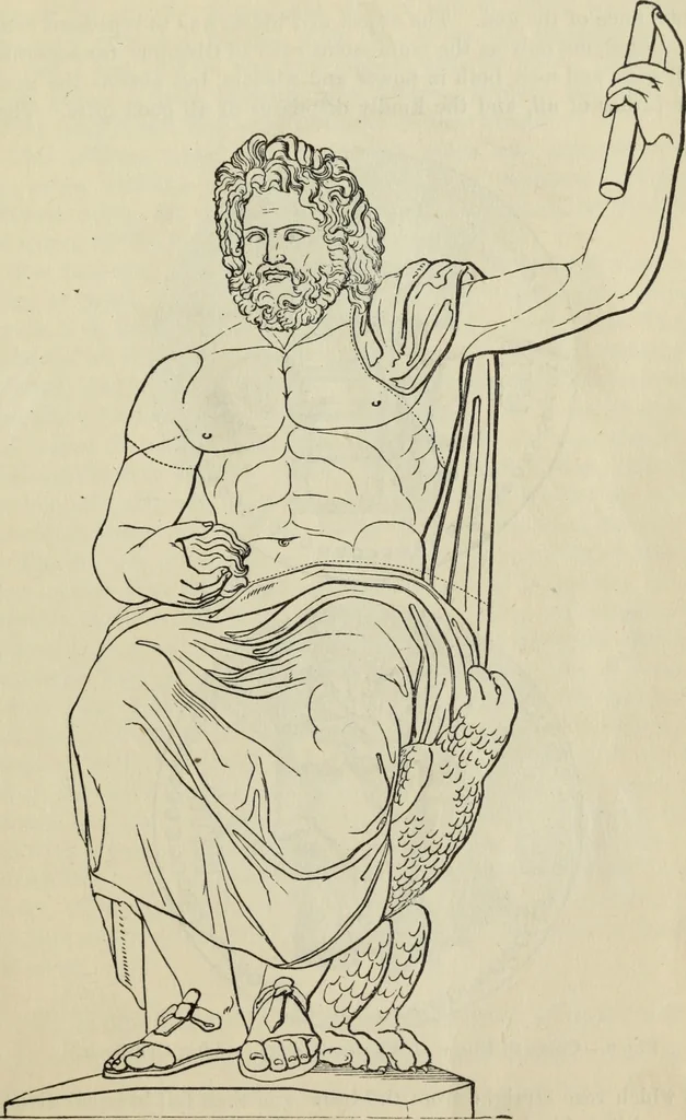 An illustration from The mythology of Greece and Rome : with special references to its use in art, 1900, leaf 36