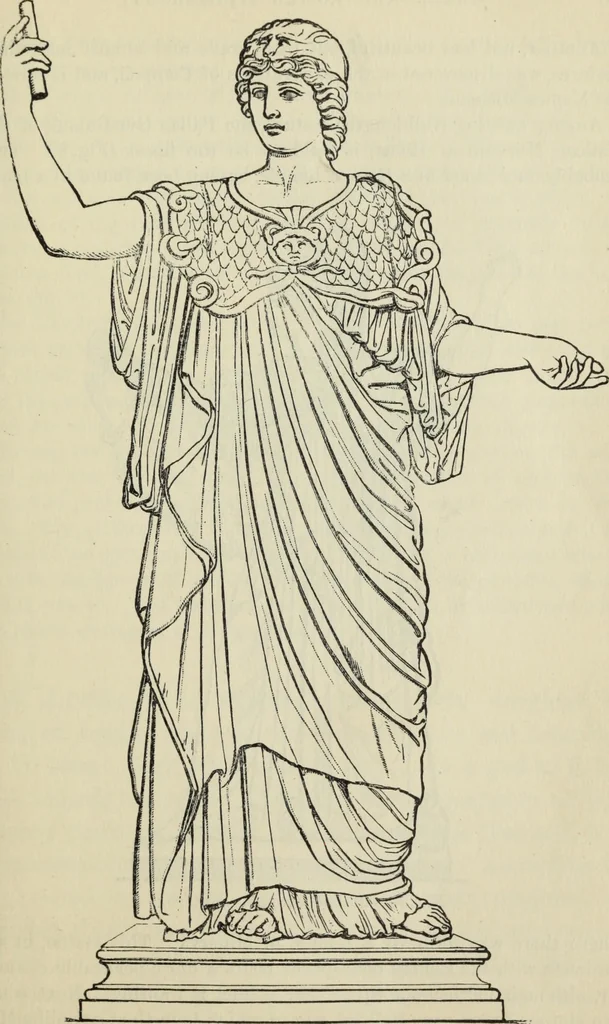 An illustration from The mythology of Greece and Rome : with special references to its use in art, 1900, leaf 48