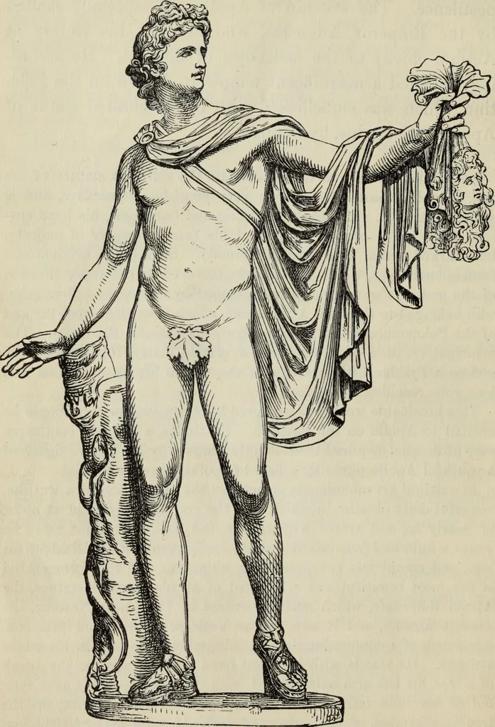 An illustration from The mythology of Greece and Rome : with special references to its use in art, 1900, leaf 55