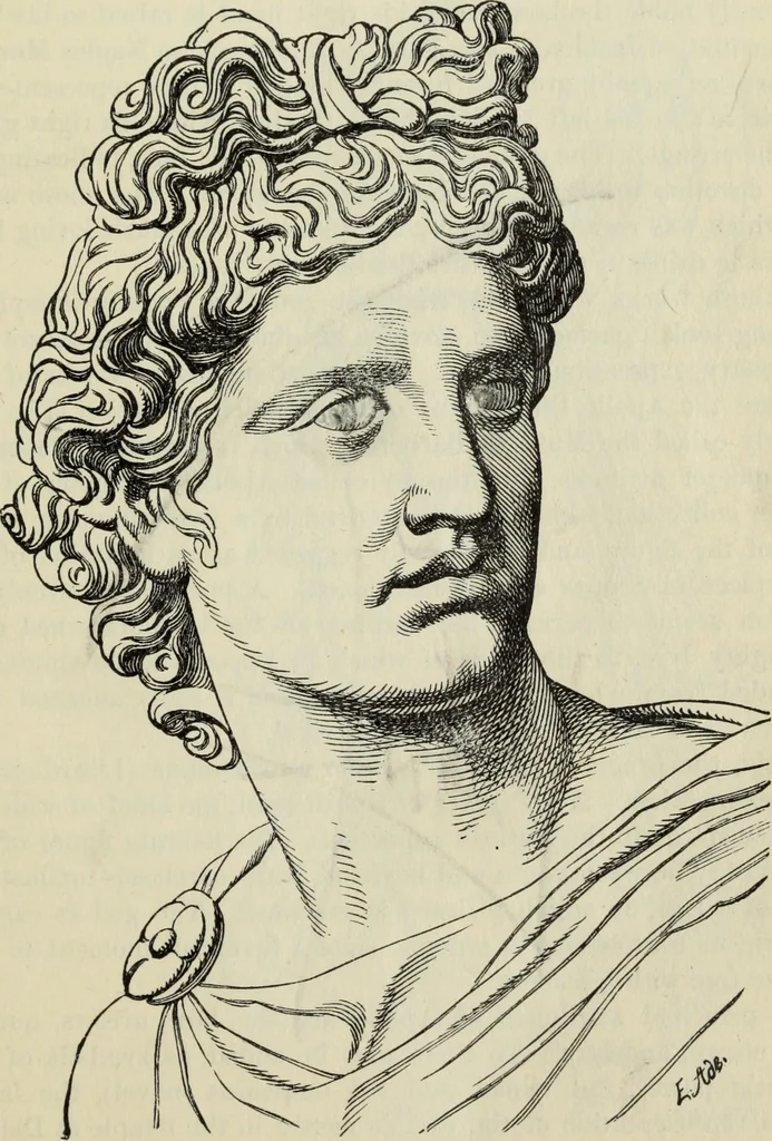An illustration from The mythology of Greece and Rome : with special references to its use in art, 1900, leaf 56