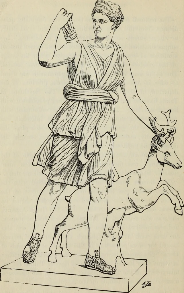 An illustration from The mythology of Greece and Rome : with special references to its use in art, 1900, leaf 61