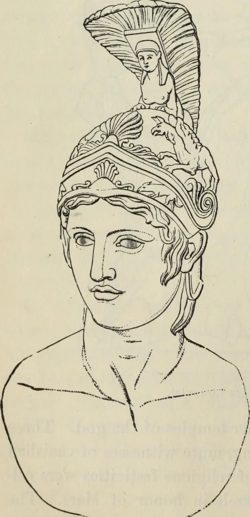 An illustration from The mythology of Greece and Rome : with special references to its use in art, 1900, leaf 67