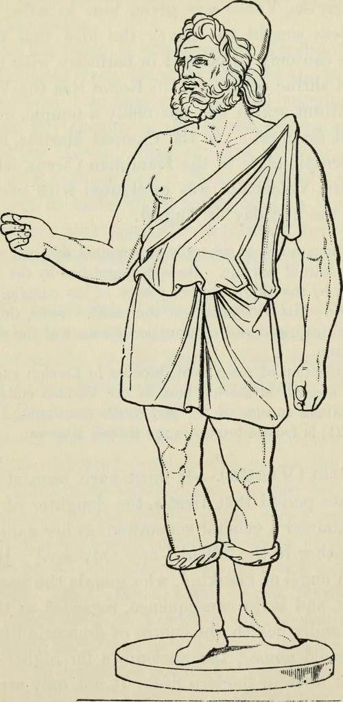 An illustration from The mythology of Greece and Rome : with special references to its use in art, 1900, leaf 84