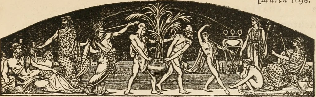 An illustration from Myths and dreams, 1891, leaf 268