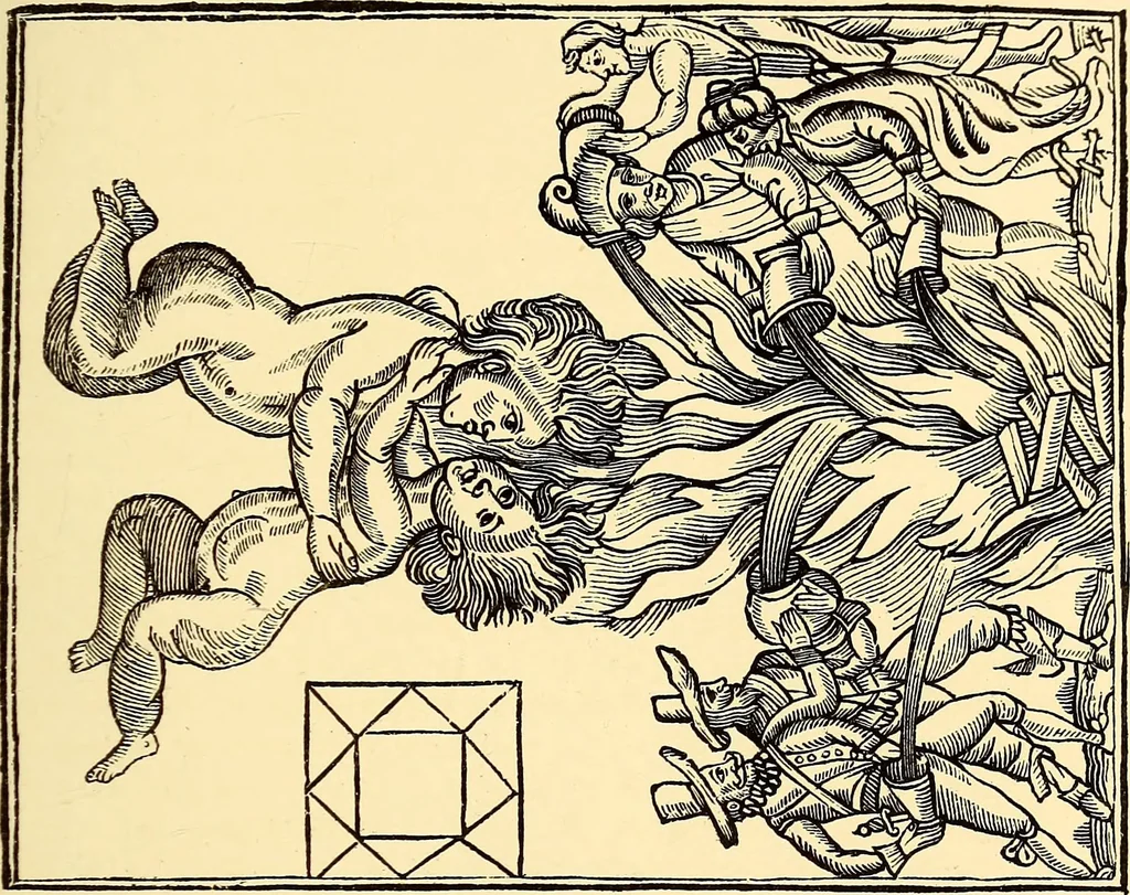 An illustration from Myths and marvels of astronomy, 1878, leaf 34