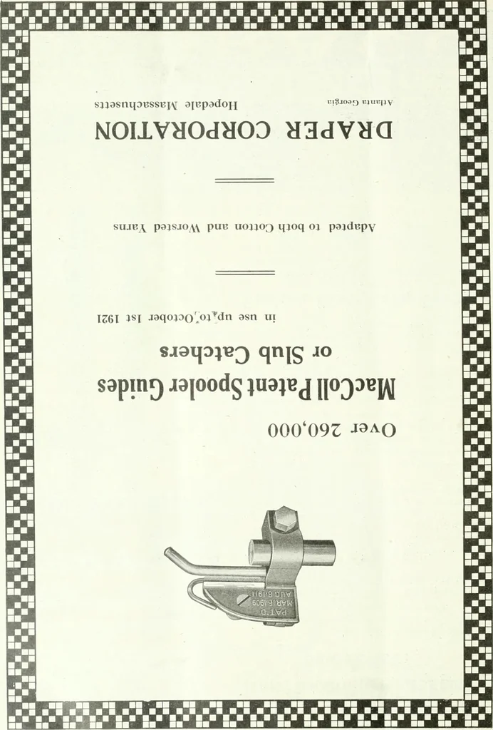 An illustration from Canadian textile journal, 1908, leaf 55