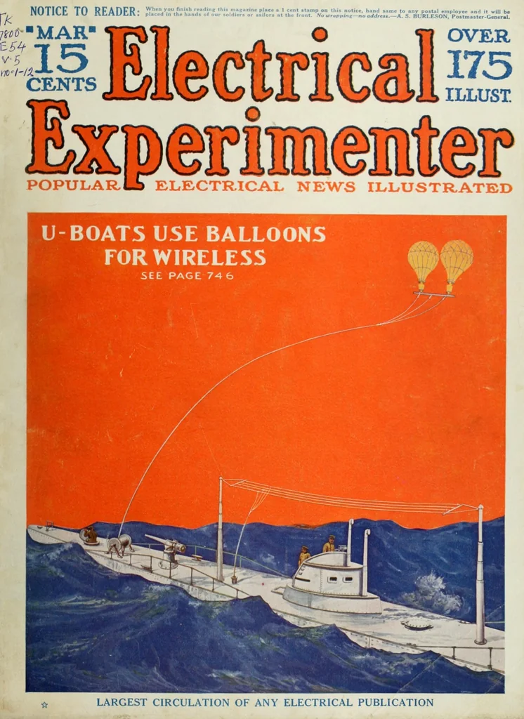 An illustration from The Electrical experimenter, 1918, leaf 1