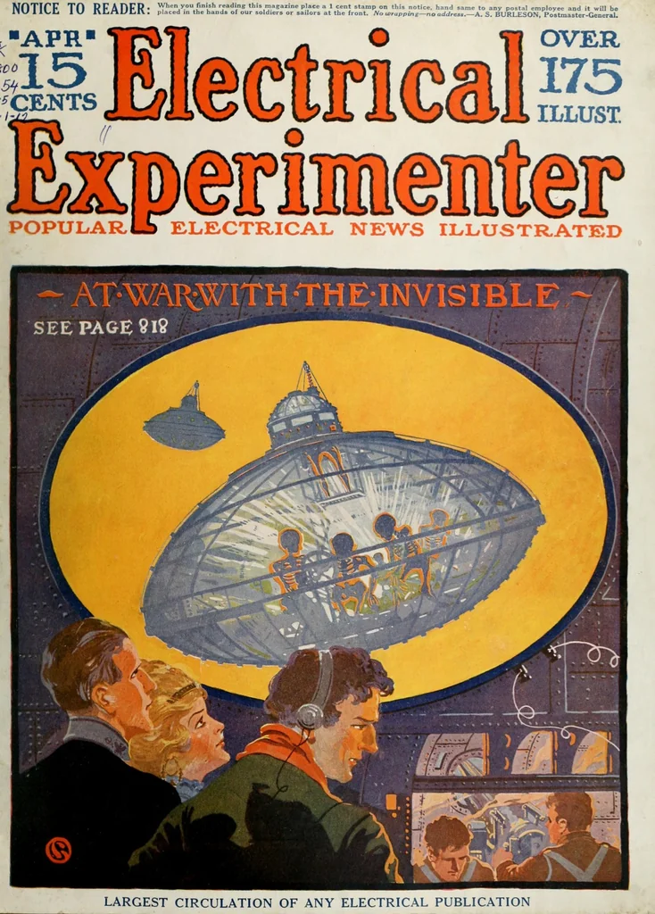 An illustration from The Electrical experimenter, 1918, leaf 1