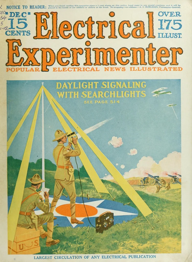 An illustration from The Electrical experimenter, 1917, leaf 1