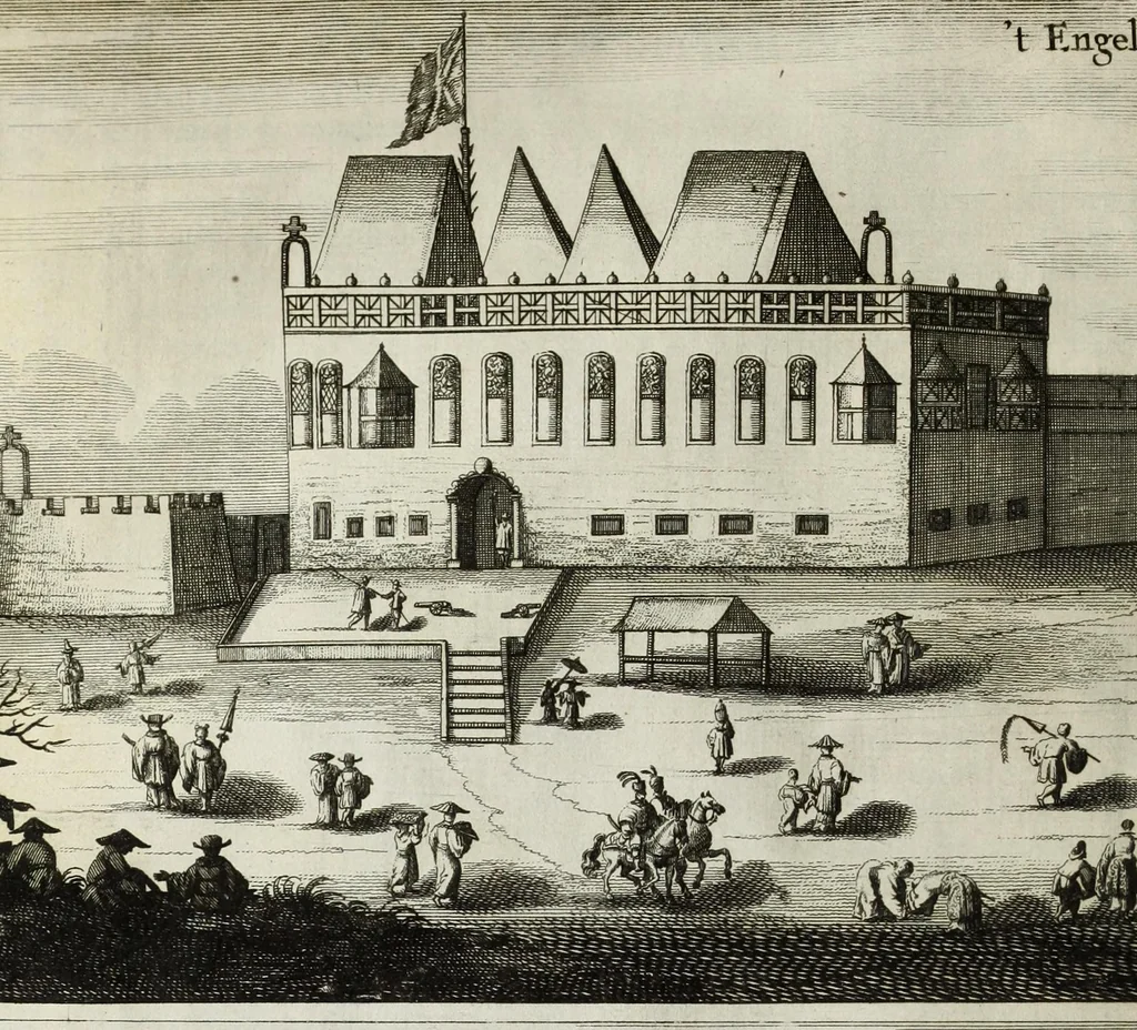 An illustration from Naauwkeurige beschryvinge van Malabar en Choromandel, der zelver aangrenzende ryken, en het machtige eyland Ceylon : nevens een omstandige en grondigh doorzochte ontdekking en wederlegginge van de afgoderye der Oost-Indische heydenen ..., 1672, leaf 104